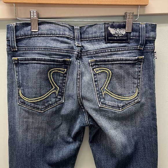 Rock & Republic Stella Straight Leg Jeans Sz 28 - Picture 3 of 7